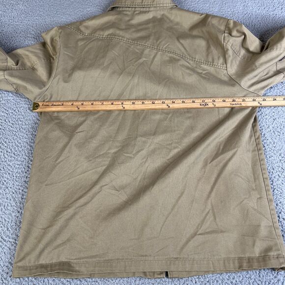 Volcom Stone Boardwear Jacket Mens Large Tan Khaki Streetwear Barn Garage Coat - Picture 8 of 12